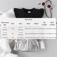 thumbnail image 3 of WRKEKC Girls 2 piece Outfits Summer Set Solid Color Ruffle Sleeve Ribbed Top & Metallic Mini Skirt with Bowknot for Girls 6 Months-3 Years, 3 of 9