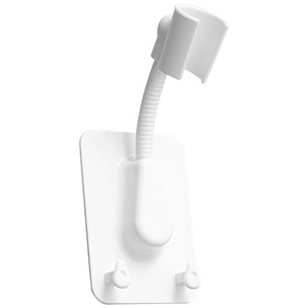

1PCS Self-Adhesive Shower Head Bracket Adjustable Handheld Showerhead Holder Wall Mount 2 Hooks Stand White