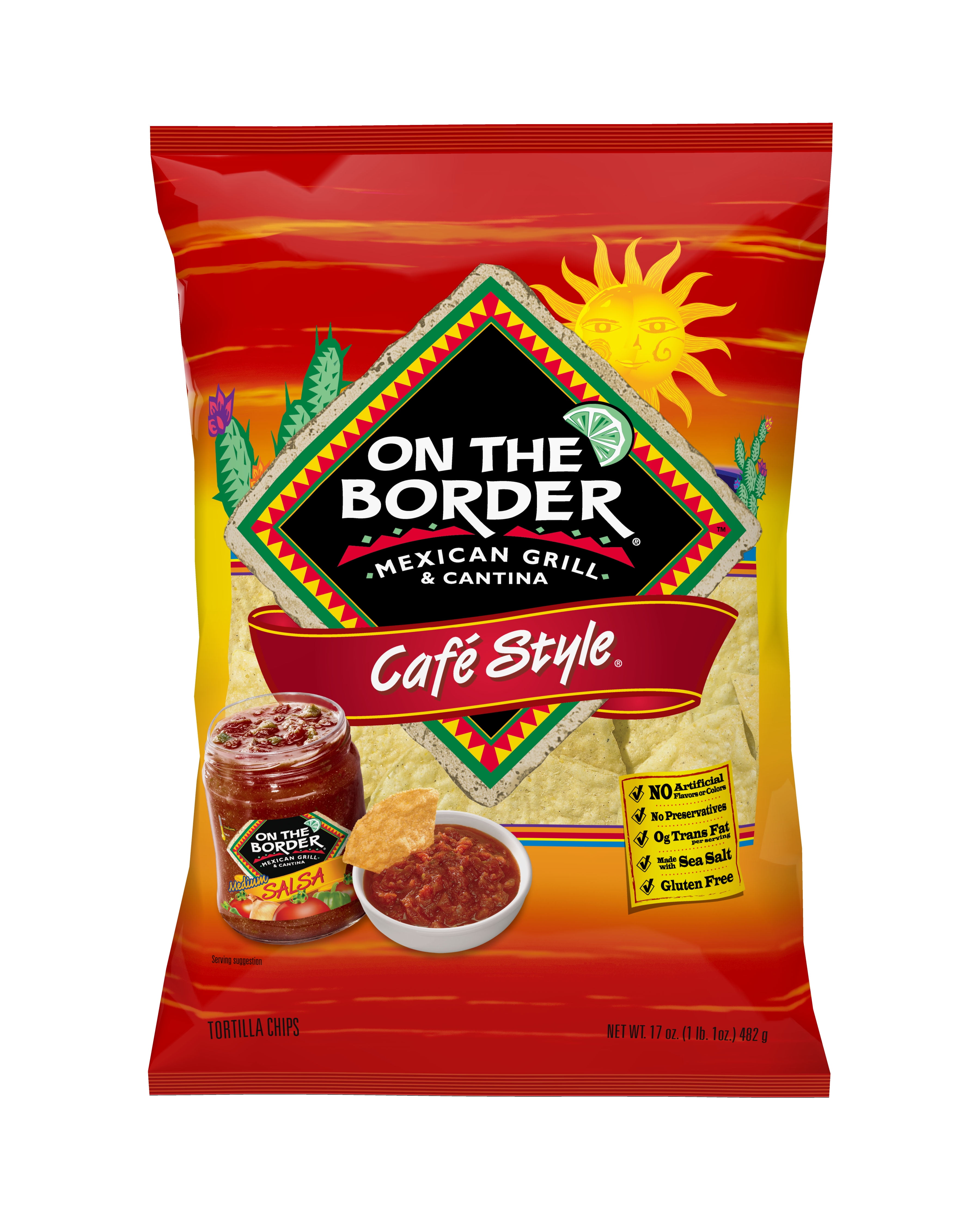 On the Border Mexican Grill  Cantina Cafe Style Tortilla Chips, 17 Oz. -  Walmart.com