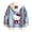 D, variant on Sanrio Cartoon Hello Kitty Denim Jacket Autumn New Commuting Creativity Hooded Sweatshirt Loose Coat