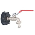 thumbnail image 1 of Valve de Filetage Large, Sortie Facile Contrôle Non Déformable Adaptateur de Filetage IBC Haute Résistance pour Tuyau de Jardin, 1 of 8
