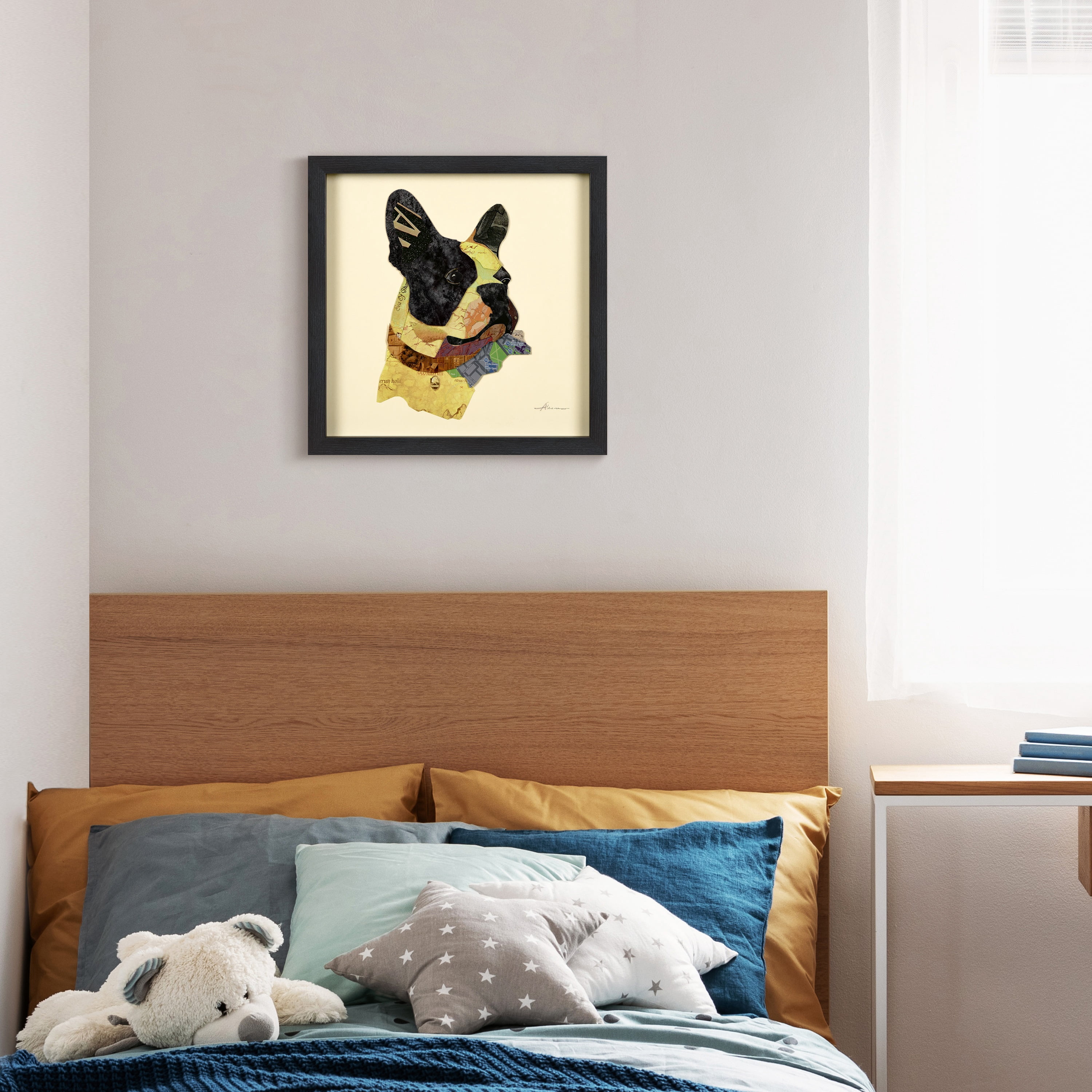 Empire Art Dog Animals & Insects Framed Mixed Media Art, by Alex Zeng