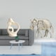 thumbnail image 2 of Figura De Pareja De Resina Artística Y Escultura De Elefante De Madera Tallada A Mano Para Escritorio, Mueble, Decoración Del Hogar, Regalo De Aniversario Y Año Nuevo., 2 of 8