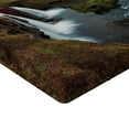 thumbnail image 2 of Ambesonne Nature Fitted Sheet, Cascade Stream Wildlife, Queen Size, Multicolor, 2 of 3
