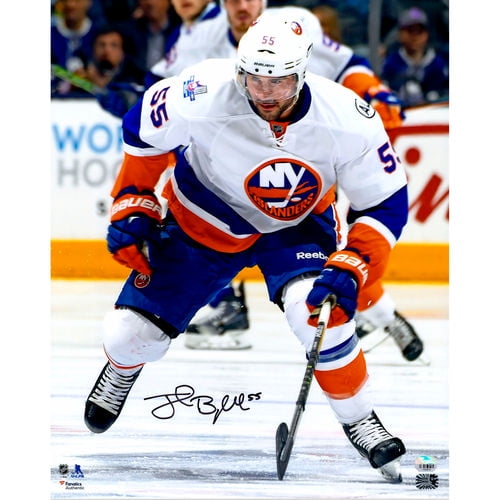 Johnny Boychuk New York Islanders Fanatics Authentic Autographed 16" x 20" White Jersey Skating Photograph No... by Fanatics Authentic