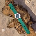 thumbnail image 4 of Correas de reloj de repuesto de goma suave de liberación rápida de silicona - verde, se pueden usar para correas de reloj de 18/20/22/24 cm, 4 of 5