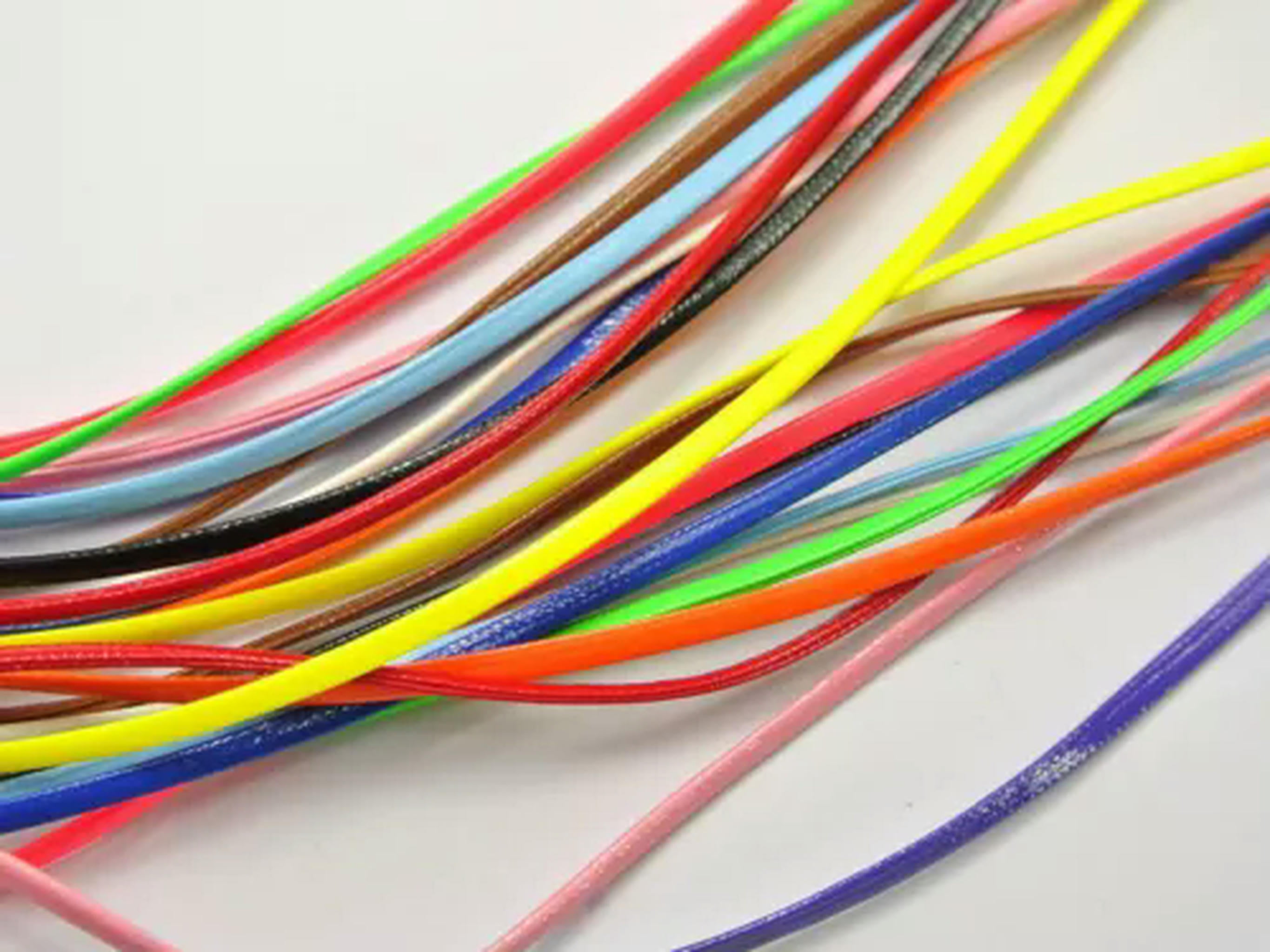 EOEMY 110Yards Soft Faux Leather Flat Lace Trim String Jewelry Cord 2.5mm Color Choice-Orange