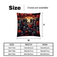 thumbnail image 5 of Hearts Battle Throw Pillow Inserts Set Covers of 2 Decorative Velvet Throw Pillows with Unique Patterns - 16x16, 18x18, 20x20 Inches for Home Decor and Gifts, 5 of 6