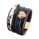 thumbnail image 4 of Pulsera de cuero para mujer con perlas barrocas, brazalete de tubo dorado, pulseras hechas a mano, joyería bohemia, regalo para mujer., 4 of 8
