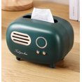 thumbnail image 3 of vintage Radio Modle Mouchoir Bote Multifonctionnelle Salon Familial Salle De Bain Bureau (vert 14x 13 X 19.5cm), 3 of 5