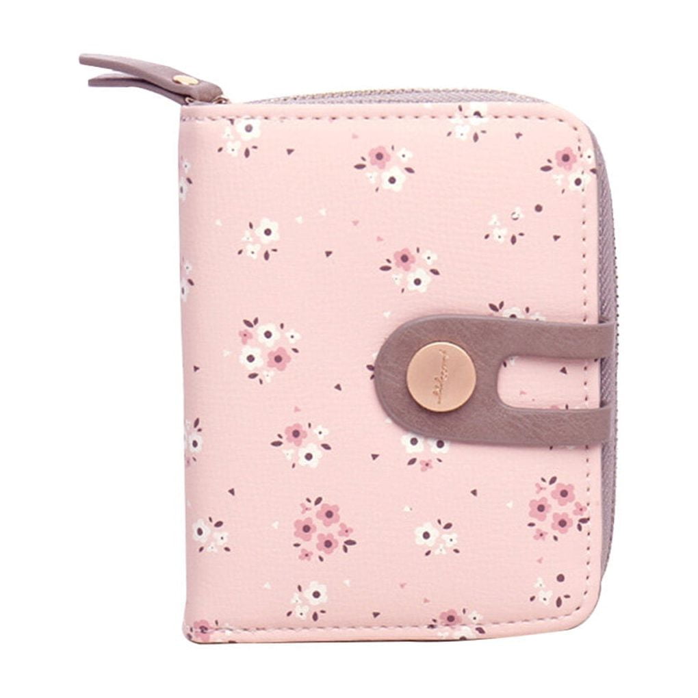 tredstone Women Flower Short Wallet PU Leather Floral Coin Purse
