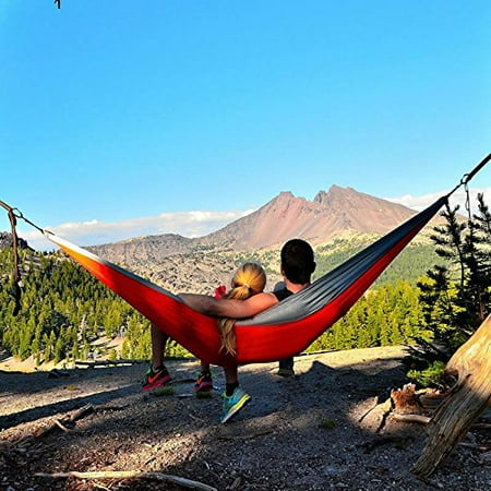 Hammock Width Zimtown Portable Camping Hammock 2 Person Double Backpacking Hammock For Outdoor Activities ()