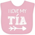 thumbnail image 3 of Inktastic I Love My Tia with Arrow Boys or Girls Baby Bib, 3 of 4