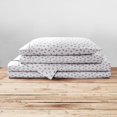 thumbnail image 1 of Brielle Home Printed 100% Cotton Percale Sheet Set Anchors Navy King, 1 of 5