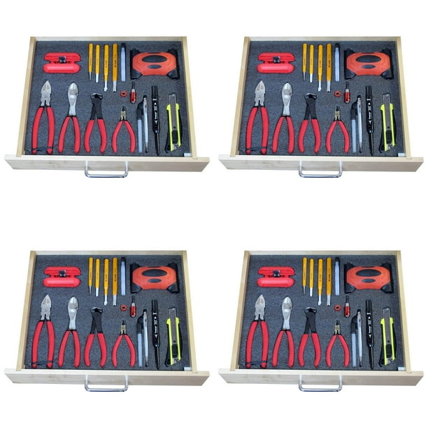 FastCap Kaizen Tool Drawer Organizer Customizing 57mm Foam Sheet, Black