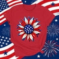 thumbnail image 4 of American Flag Shirts Women 4th of July Crewneck Short Sleeve Patriotic T-Shirt Memorial Day Graphic Tee Independence Day Tops, 4 of 7