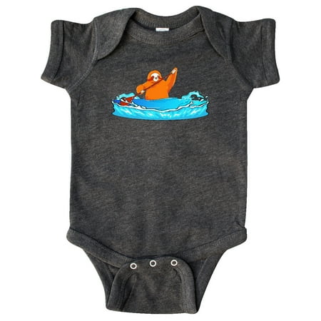 

Inktastic Kayaking Sloth Kayak Gift Baby Boy or Baby Girl Bodysuit