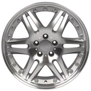 Single(1) OE Wheels MB09 18x8.5 Gloss Silver Machined Rim 5x112 35ET