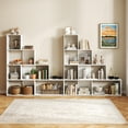 thumbnail image 4 of Patiojoy 4-Layer Corner Storage Rack Freestanding Display Bookshelf White, 4 of 9