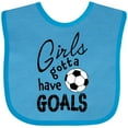 thumbnail image 3 of Inktastic Girls Gotta Have Goals Soccer Girls Baby Bib, 3 of 4