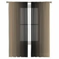 thumbnail image 3 of Beige Black Ombre Sheer Curtains 84 Inches Long 2 Panels Set, Window Sheer Curtains for Living Room/Bedroom, Modern Gradient Abstract Art Light Filtering Rod Pocket Curtain 52'' x 84'' x 2, 3 of 7