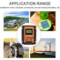 thumbnail image 2 of CHAO Controlador de carga Solar MPTT, Panel Solar de 12V/24V, regulador de batería, Panel de pantalla LCD USB Dual, regulador de corriente 30A, negro y naranja, 2 of 5