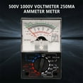 thumbnail image 5 of Voltmeter AMMeter Ohmmeter Analog Multimeter Tester Meter Ac/Dc 1000V/250Ma, 5 of 7