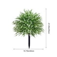 thumbnail image 3 of Wuztai Artificial Fake Flowers Outdoor Decor Bundles, Realistic Silk Plastic Plants for Porch Garden, Faux Flower Arrangements, 3 of 6