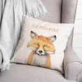 thumbnail image 3 of Creative Products Mischievous Fox 18x18 Spun Poly Pillow, 3 of 3