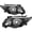Black Clear, variant on For 2009-2010 Toyota Corolla Chrome Headlights Assembly Amber Corner Headlamps Left+Right