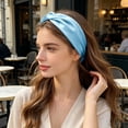 thumbnail image 2 of Korean Style Chiffon Headband for Washing Face Non Stretchy Hair Band, 2 of 4