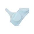 thumbnail image 4 of INSPIRE CHIC Training Cotton Wire Free Comfort Removable Pad Vest Tops Bra Blue, 4 of 6