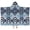 Blue Ethnic Geometric, variant on Blue Ethnic Geometric Pattern Hooded Bath Towel,50"x30" for Ages 3 To 12 Kids, Quick Dry Lightweight Soft Microfiber Hood Beach Towel Cover Up for Kids