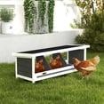 thumbnail image 2 of PawHut Wooden Chicken Nesting Box, Nesting Boxes for Up to 3 Hens, 2 of 9