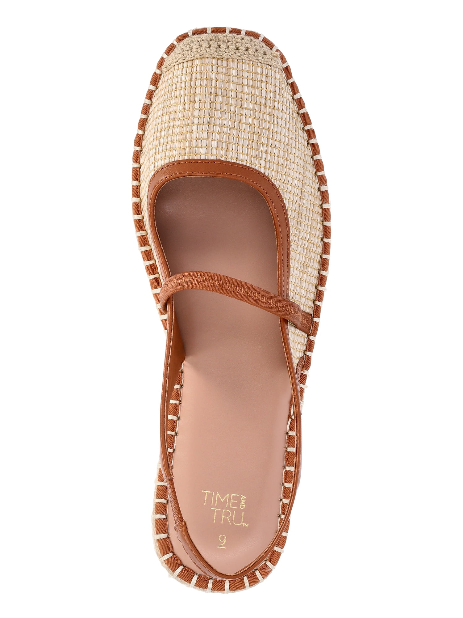 Time and Tru Women's Espadrille Slingback Shoes