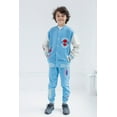 thumbnail image 2 of Marvel Spider-Man Little Boys Fleece Bomber Jacket and Jogger Pants Blue 7-8, 2 of 5