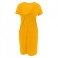 thumbnail image 4 of XZNGL Pregnant Women Clothes V Neck Short Sleeved Maternity Breastfeeding Casual Dress, 4 of 9