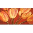 thumbnail image 2 of Mei, Silvia 32x18 White Modern Wood Framed Museum Art Print Titled - Orange Tulips, 2 of 4