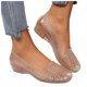 thumbnail image 2 of MKLEKYY Sandalias de Plataforma para Mujer, Zapatos Casuales de Moda, Nuevo Patrón, Color Sólido, Huecas, Transpirables, Cómodas, Sandalias de Cuña de Verano, 2 of 4