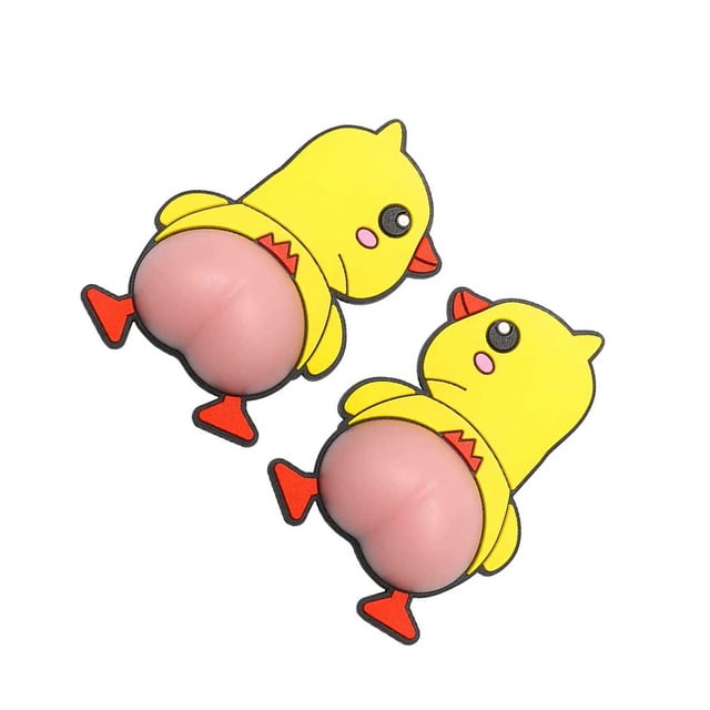 ziyahi 2Pcs Car Anti-Collision Stickers PVC Cute Cartoon Animal Car Door Bumper Protector Sticker 3D Silicone Butt Car Anti-Scratch Stickers Type 4