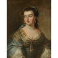thumbnail image 2 of Philip Joseph Tassaert 12x14 Black Ornate Wood Framed Double Matted Museum Art Print Titled: Portrait of Maria-Theresa Borrekens (1762), 2 of 5