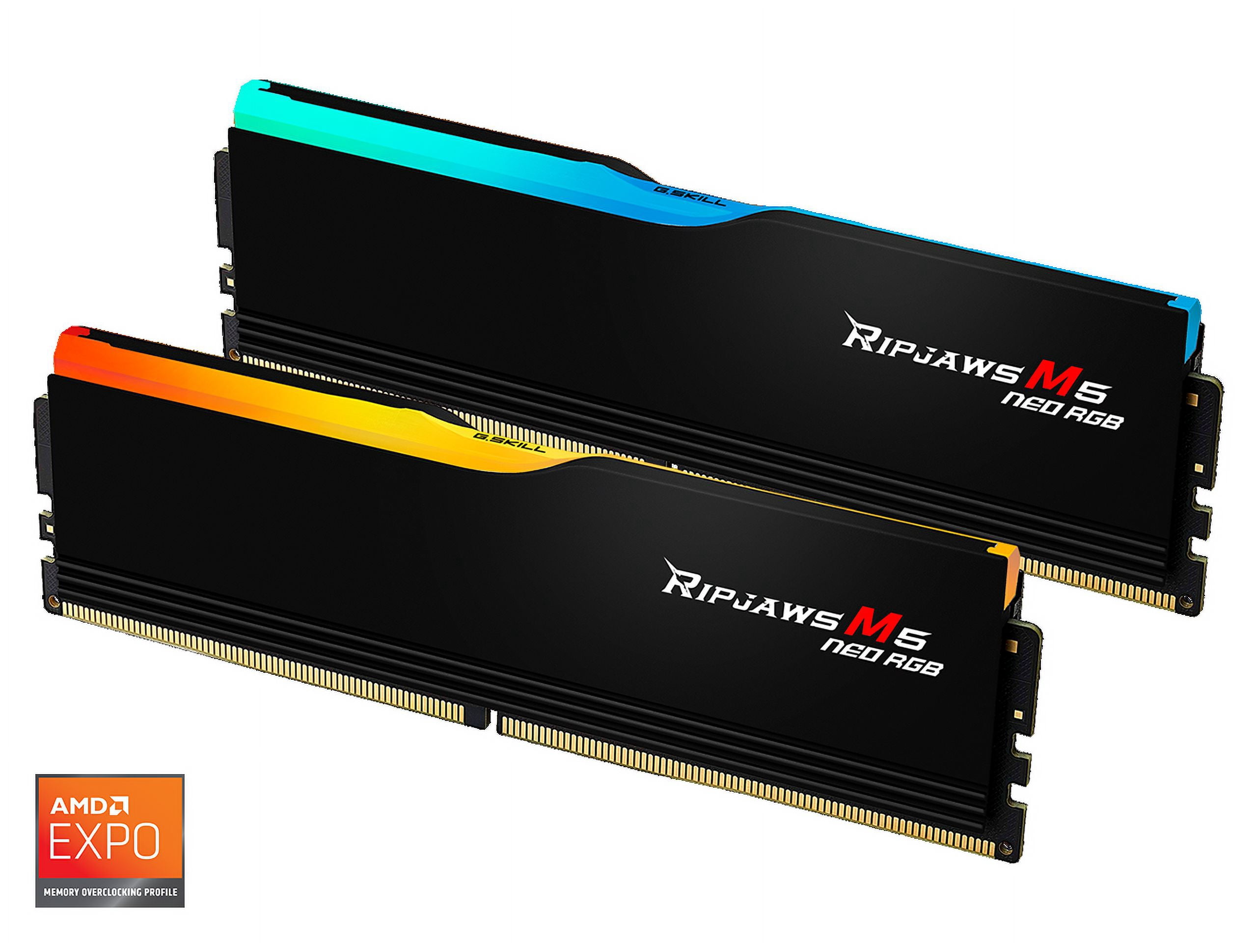G.SKILL Ripjaws M5 Neo RGB Series 32GB (2 x 16GB) 288-Pin PC RAM DDR5 6000 (PC5 48000) Desktop Memory