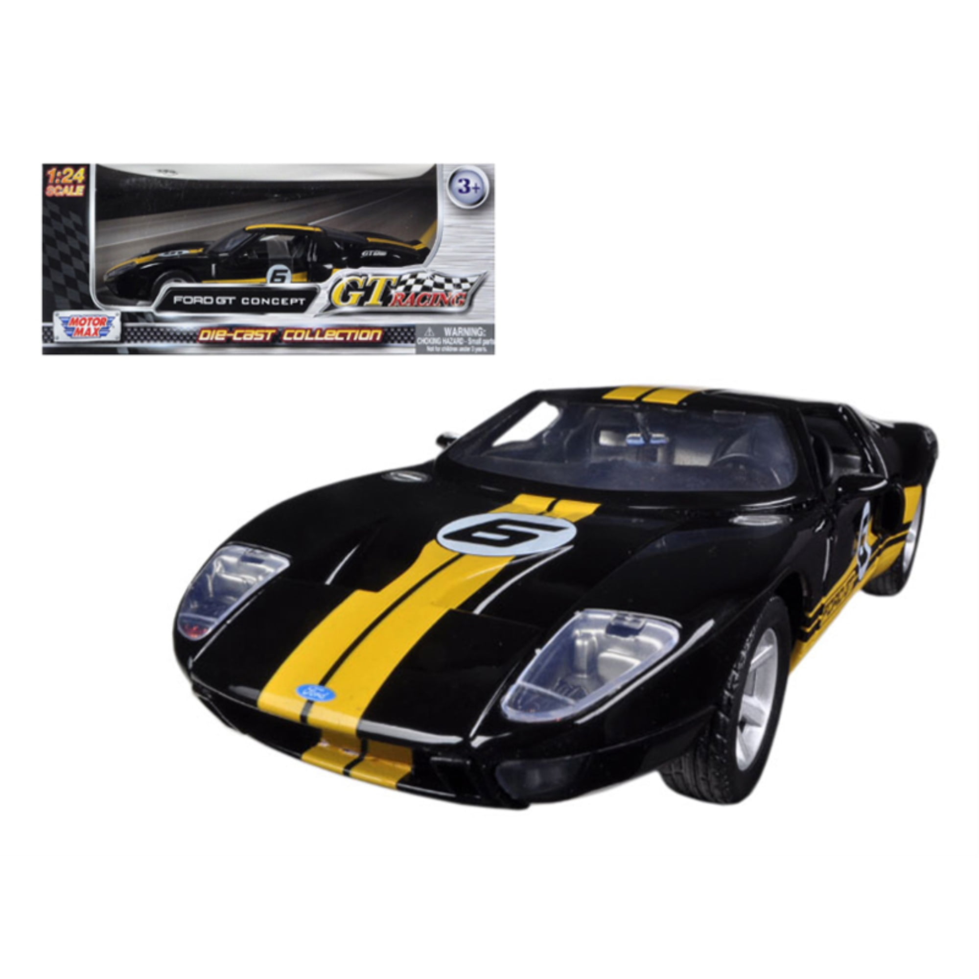 モーターマックス　FORD GT 1/12 Motormax Ford GT (Yellow) Diecast Car Model