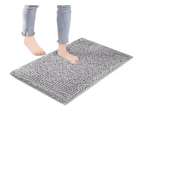 Tapa De Baño Decorativa Suave Alfombrilla60cm*40cm 2pcs 60 Cm 40 Cm Geométrico Xtellar gris