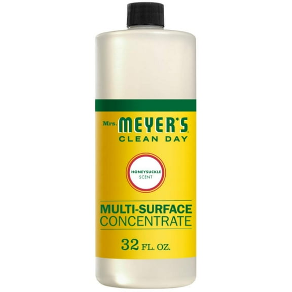 MRS. MEYER'S CLEAN DAY Multi-Surface Cleaner Concentrate, Use to Clean Floors, Tile, Counters, Honeysuckle, 32 fl. oz