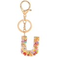 thumbnail image 1 of Letter Keychain,26 Letters A-Z Decorative Letter Keychain,Name Keychain for Women Girls Men Teenager Gift, 1 of 2