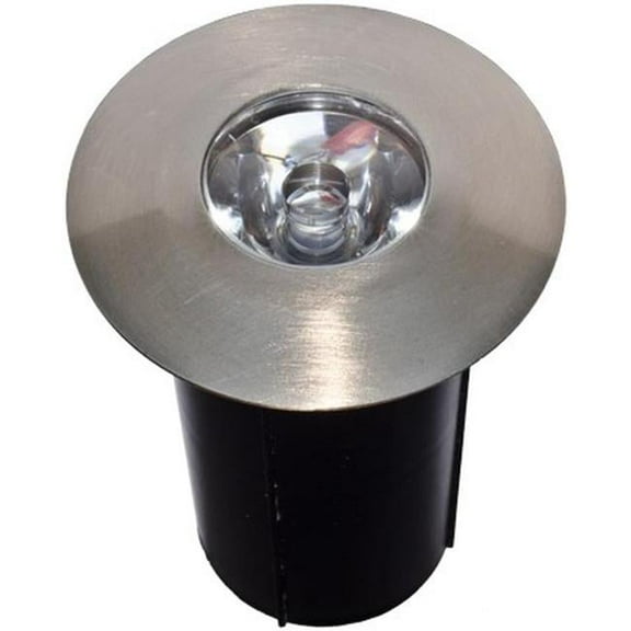 Dabmar Lighting LV129-LB1-27K-SS304 12V LB 1W 27K Cast Brass 304 Stainless Steel In-Ground Well Light