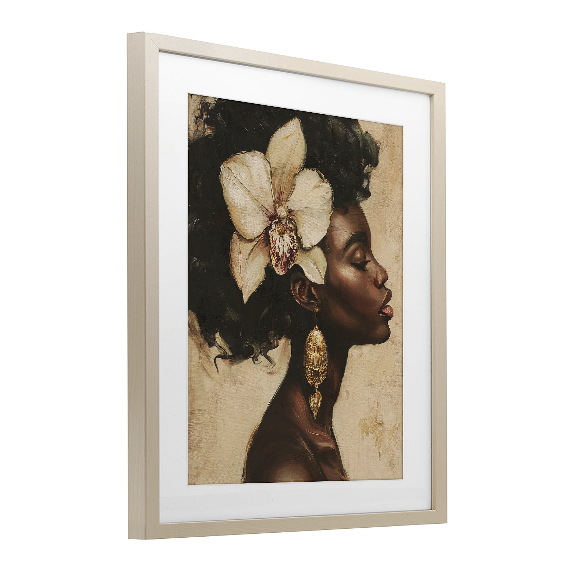 Stupell Industries Orchid Majesty Portrait Birch Framed Print Under Glass, design by Svetlana Aleynikova