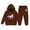 A-Brown225, variant on Byoo Toddler Girls Hoodie Sweatsuit Sets Cartoon Horse Print Hooded Sweatshirt Drawstring Joggers Outfits Cozy Tracksuit Sets