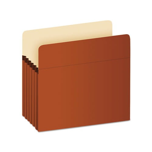 Pocket File 5.25" Expansion, Letter Size, Red Fiber